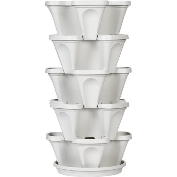 5 Tier Stackable Strawberry, Herb,Flower, and Vegetable Planter -Vertical Garden - Picture 2 of 7